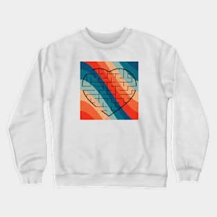 maze heart Crewneck Sweatshirt